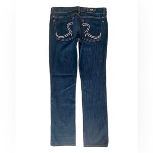 Rock & Republic Womens Stella Jeans Straight Leg Size 27 Blue Denim Low Rise